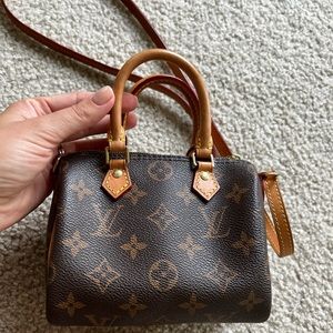 Louis Vuitton Nano Speedy model.